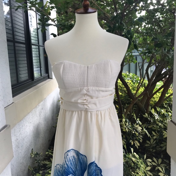 Tiff by TT Floral Strapless Maxi Dress - Picture 3 of 6